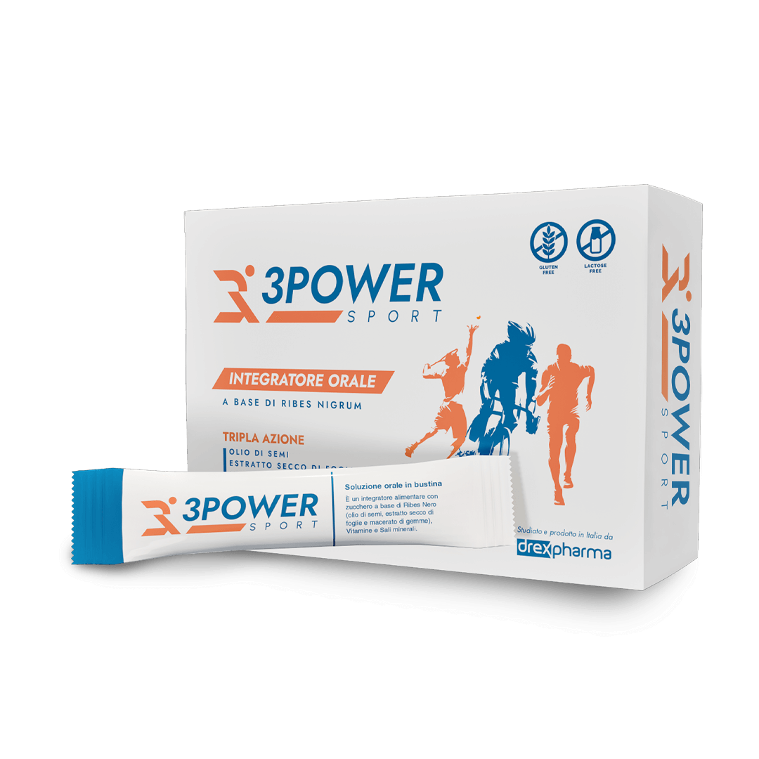 3Power Sport Orale - Integratore in bustina per recupero muscolare e benessere fisico